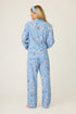 Pj Salvage Flannels Baked Woof Love Dog Print 3-Piece PJ Set
